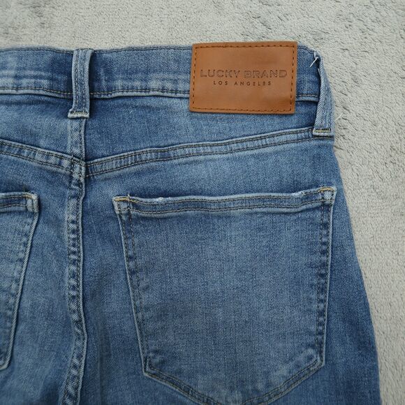 Lucky Brand Jeans Womens Size 8 High-Rise Bridgette Skinny 26" Inseam Distressed - Picture 15 of 16